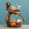 TeaLux Artisan Ensemble de Théière | Ensemble de thé élégant et automatique avec verre résistant à la chaleur et support stylé pour une expérience d'infusion parfaite