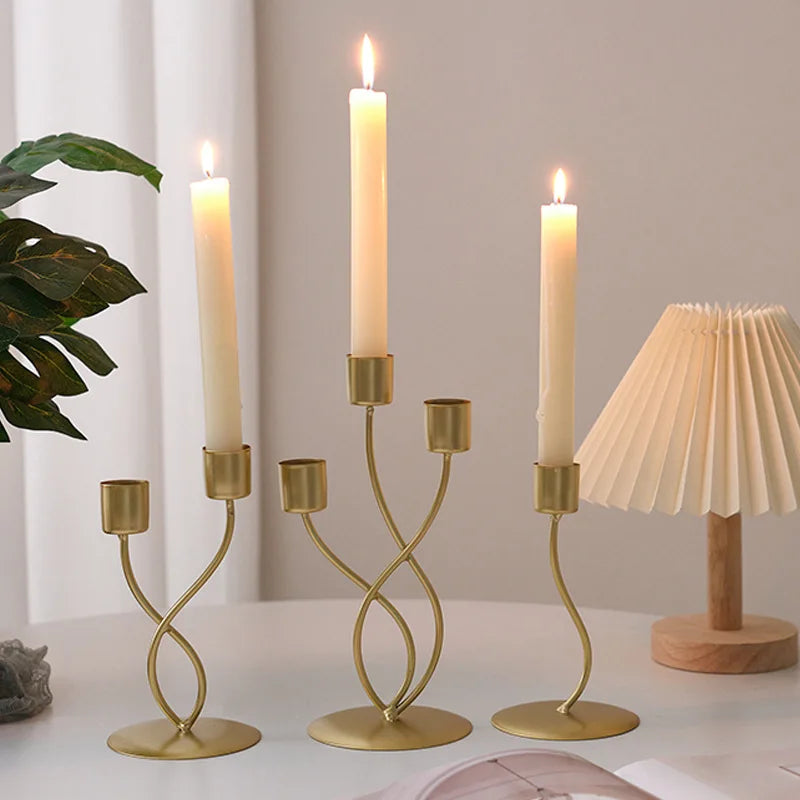 1 Pièce Bougeoir Artisanat Simple Décoration de Bougie Nordique de Bureau