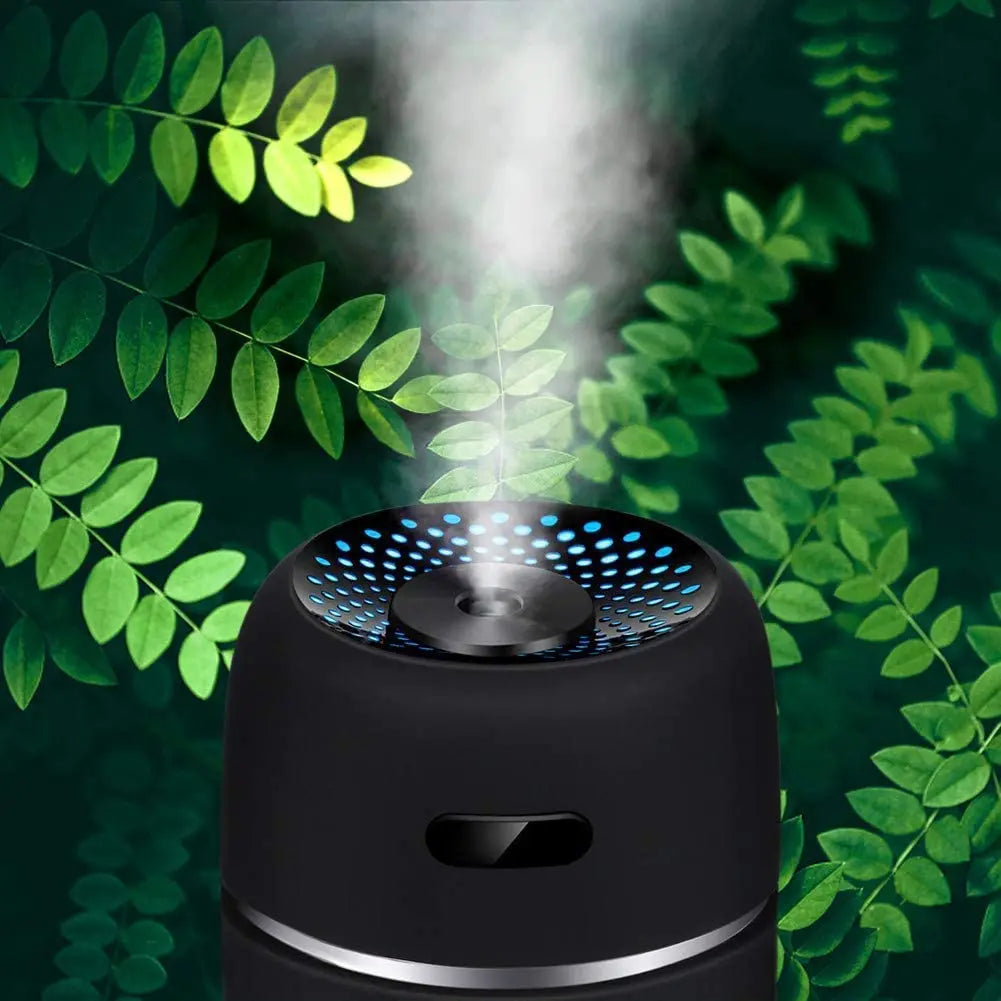 AromaLux Mini Humidificateur | Humidificateur USB élégant avec 7 couleurs LED pour une ambiance relaxante à la maison, au bureau ou dans des environnements hôteliers.