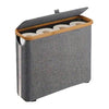 Panier de rangement élégant pour papier toilette LuxeNest | Support pliable stylé avec couvercle pour une salle de bain organisée et élégante