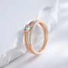 Bague luxueuse en zircon naturel