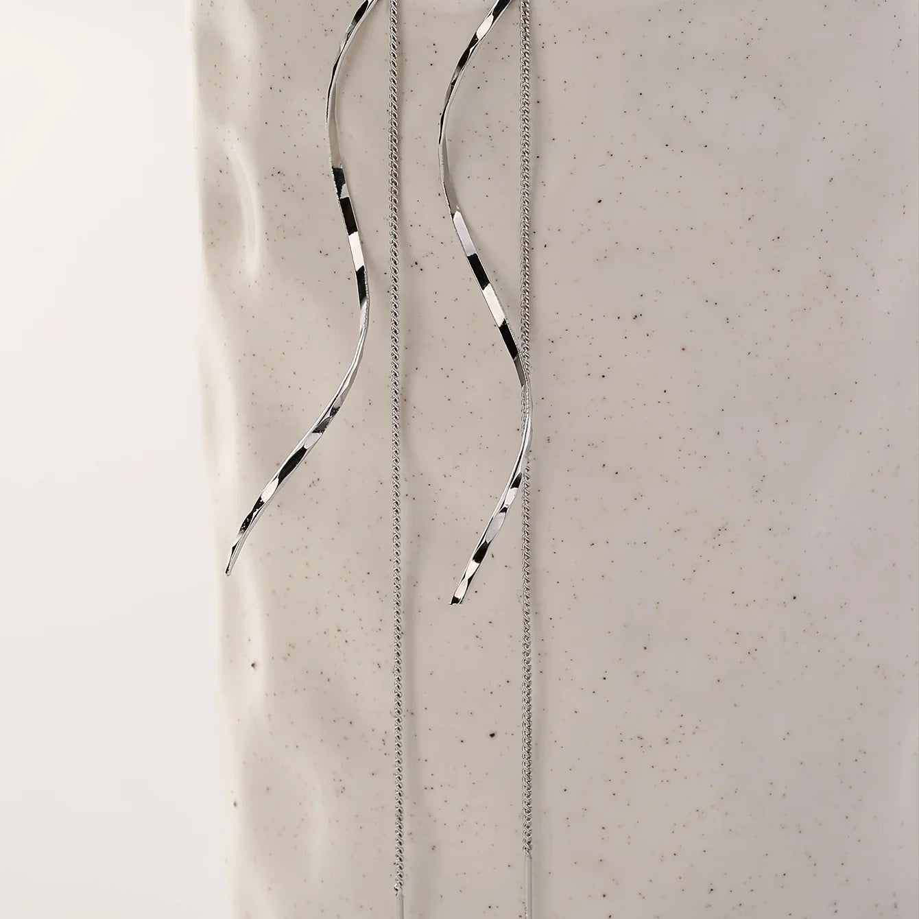 Boucles d'oreilles en forme de vagues