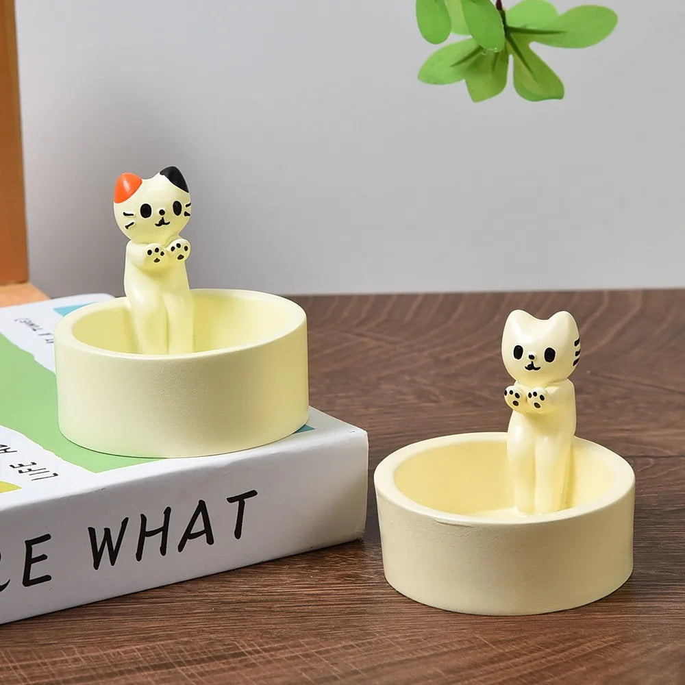 Support de bougie chaton Mignon Bougeoir Créatif Aromathérapie
