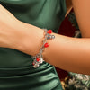 Bracelet en argent charmant de Noël