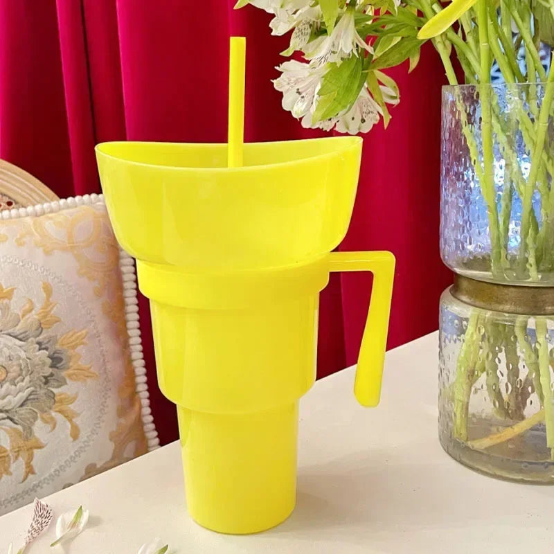 SipSnack Premium Tasse à boire | Gobelet 2-en-1 pour les snacks et les boissons, étanche aux éclaboussures et aux fuites, parfait pour les sous-bois.
