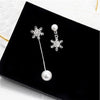 Boucles d'oreilles en goutte flocon de neige