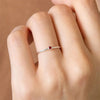 Bague de pierre de naissance simple