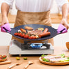 GourmetGrill Luxe Poêle à BBQ Coréenne | Revêtement antiadhésif en pierre médicale avec poignée pour une cuisson, grillade et aventures BBQ sans effort