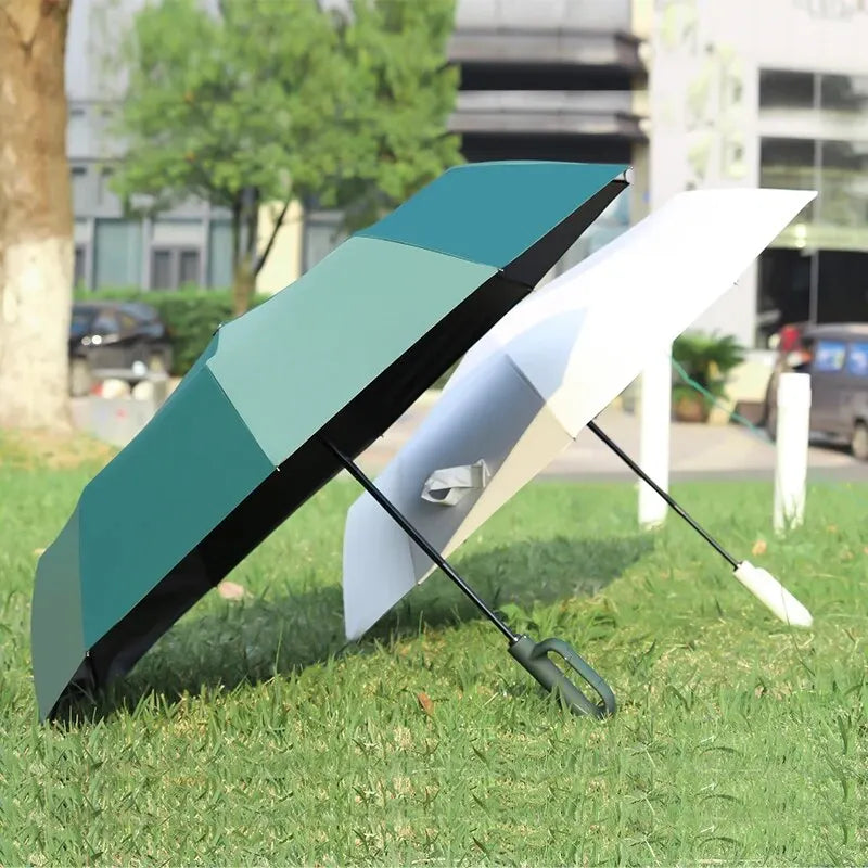 SunBlock Cisaille à pluie automatique | Parapluie pliant résistant au vent avec filtre UV pour une protection maximale