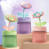 AquaLuxe Serenity Mist Humidificateur | Design floral apaisant avec 7 couleurs LED vives, fonctionnement ultra-silencieux et arrêt automatique pour une ambiance relaxante dans la chambre de bébé.