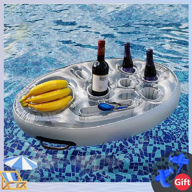 Table de Piscine Gonflable – Pratique pour Boissons et Snacks dans l'Eau