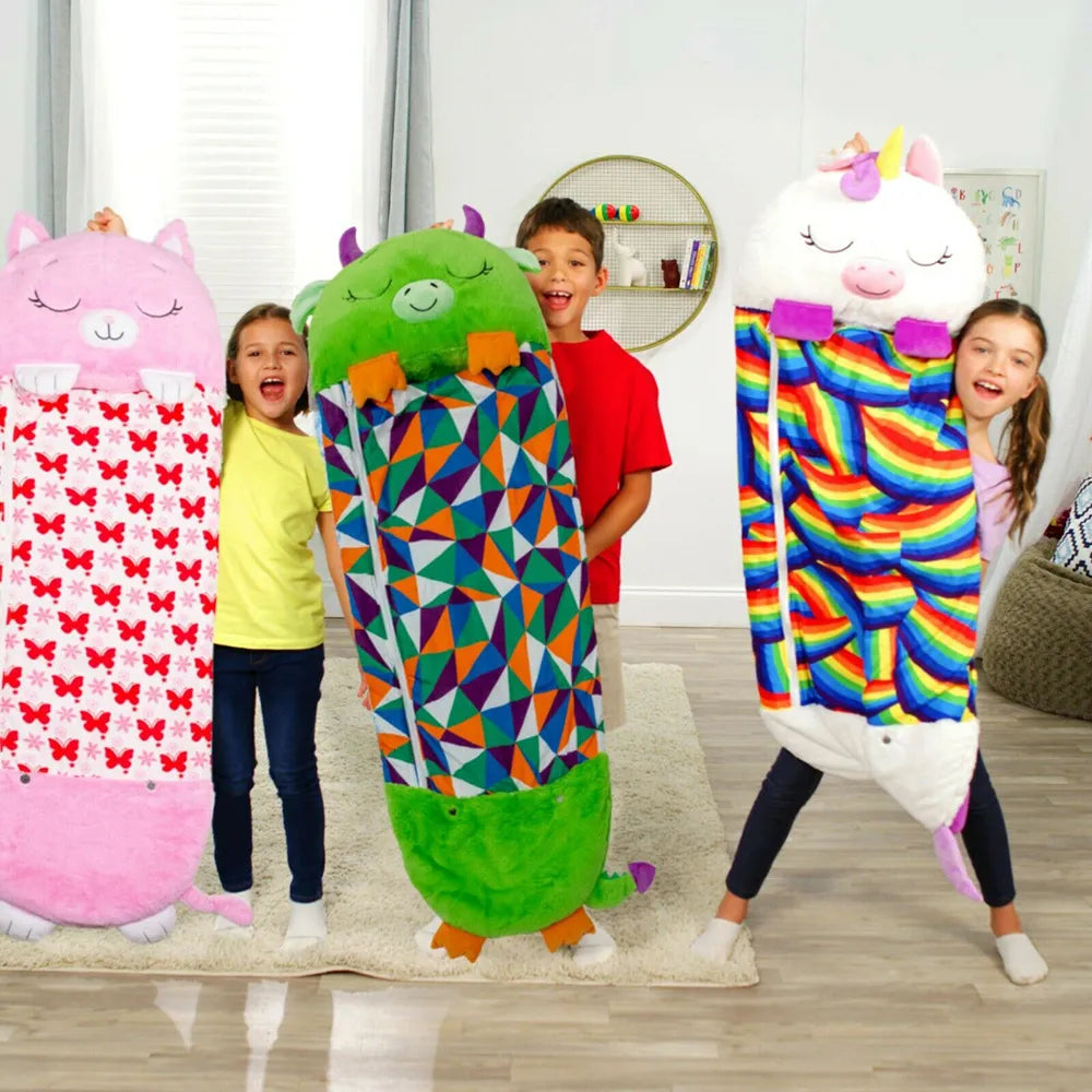Sac de couchage SnuggleBuddy Premium pour enfants | Sac de couchage et peluche en un pour des nuits chaudes et sûres
