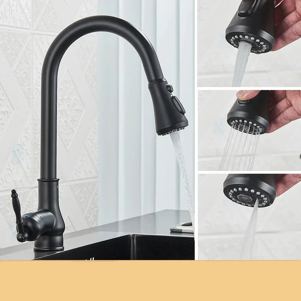 Robinet de cuisine Luxe BrassElegance | Robinet de cuisine en laiton antique pour une apparence intemporelle et une durabilité