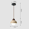 Suspension en Marbre Naturel – Design Élégant en Noyer et Pierre pour un Look Intemporel