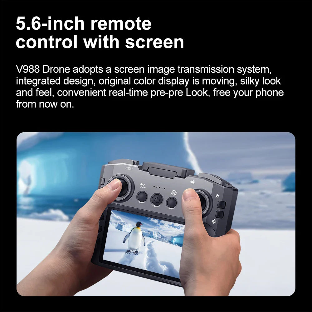AeroPro Drone 4K UHD Double Caméra 5G WIFI Quadcopter Pliable | Drone | Drone Professionnel avec Moteur Brushless, FPV & Photographie Aérienne