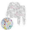 Artisano Luxe DIY Pyjama Set | Ensemble de pyjama coloré et créatif pour enfants leur permettant de concevoir leurs propres vêtements de nuit uniques, parfait pour le jeu imaginatif et l'expression artistique.