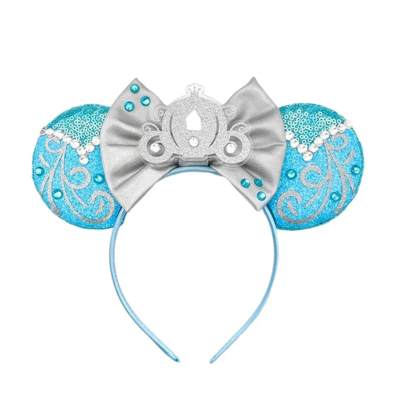 Accessoires de cheveux Frozen – Bandeaux Elsa et Anna avec oreilles de Mickey Mouse pour filles