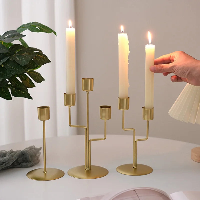 1 Pièce Bougeoir Artisanat Simple Décoration de Bougie Nordique de Bureau