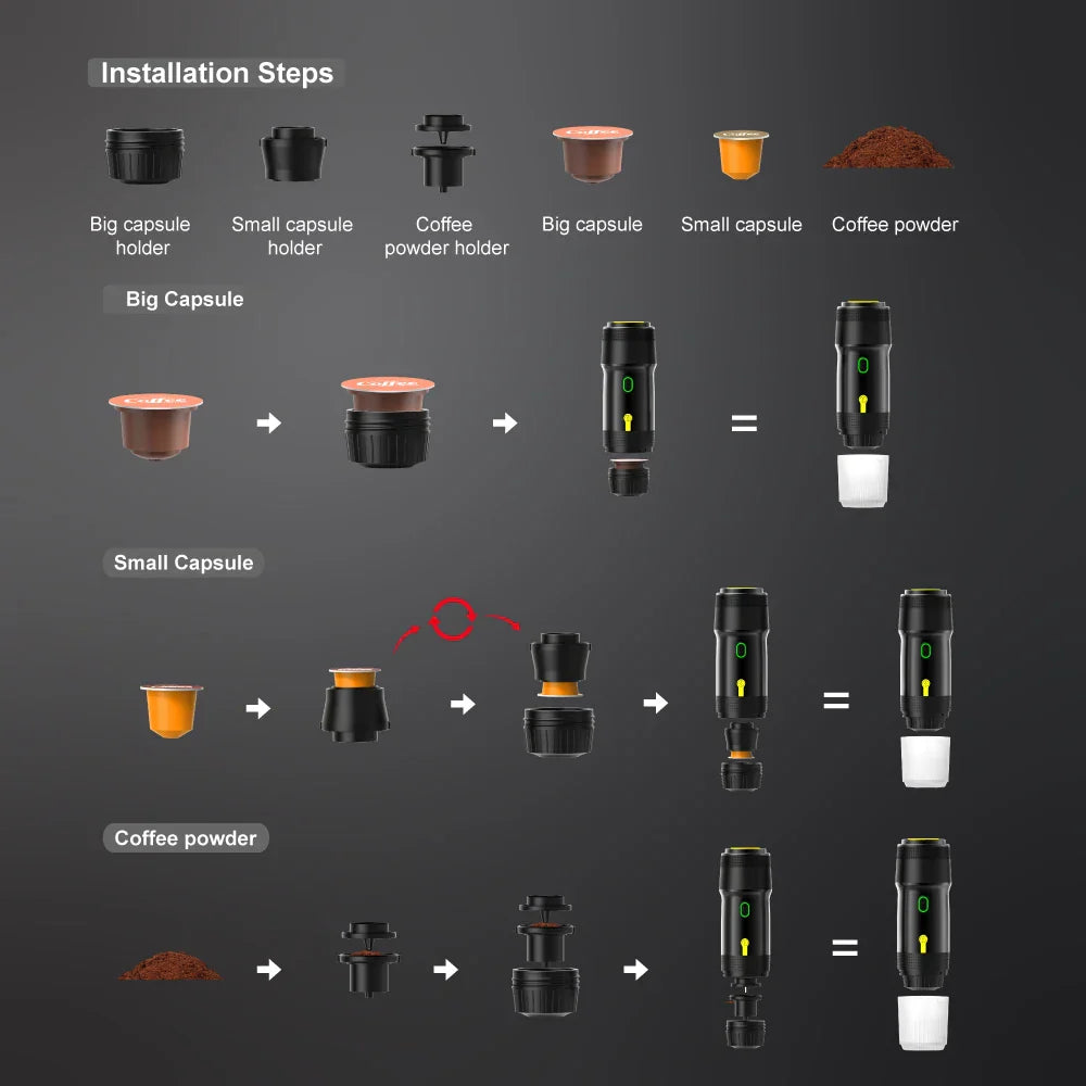 Cafetière Portable Café On-The-Go – Pour déguster du café en déplacement
