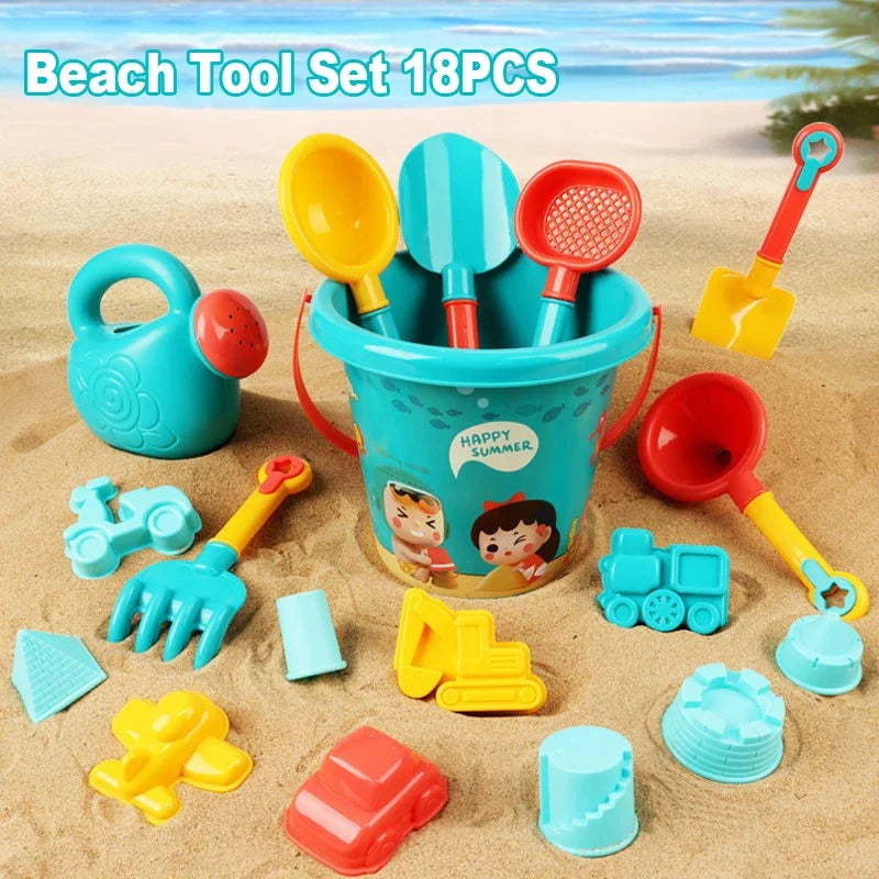 Ensemble de Jouets de Plage pour Enfants – Seau, Pelle, Bouteille d'Eau et Plus pour le Plaisir d'Été