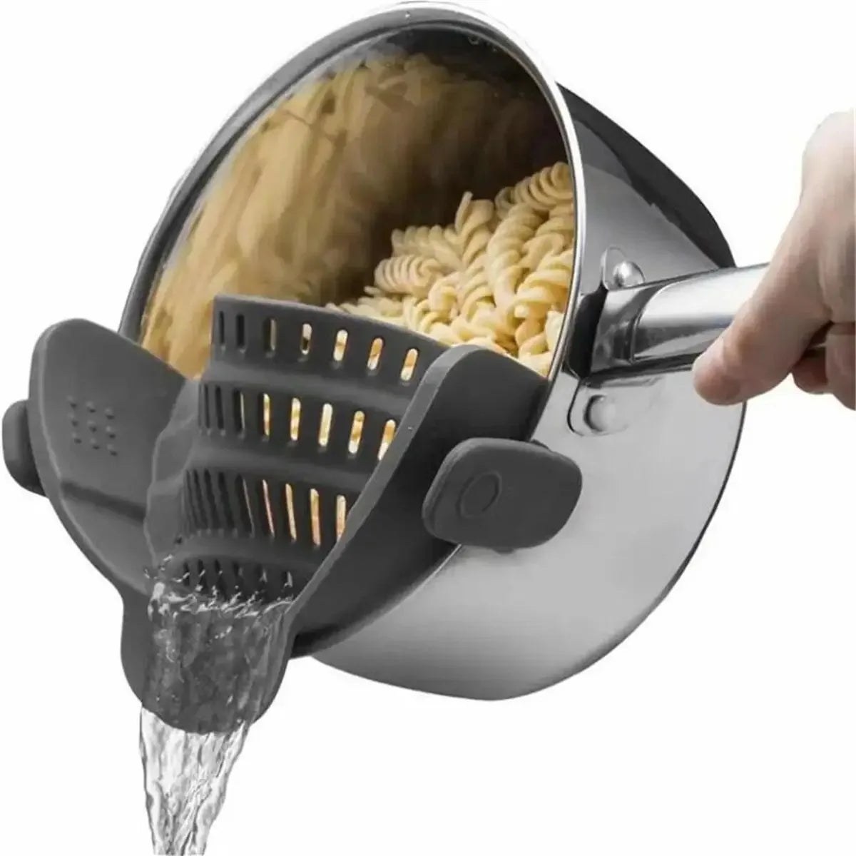 GourmetEssence Passoire en Silicone & Égouttoir | Lavez et égouttez facilement le riz, les pâtes et les légumes tout en minimisant le désordre