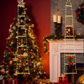 HOHOCLIMB – Père Noël animé grimpant une échelle, décoration de Noël LED