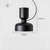 Suspension Orlee – Design Géométrique Moderne en Noir Mat, Blanc & Gris