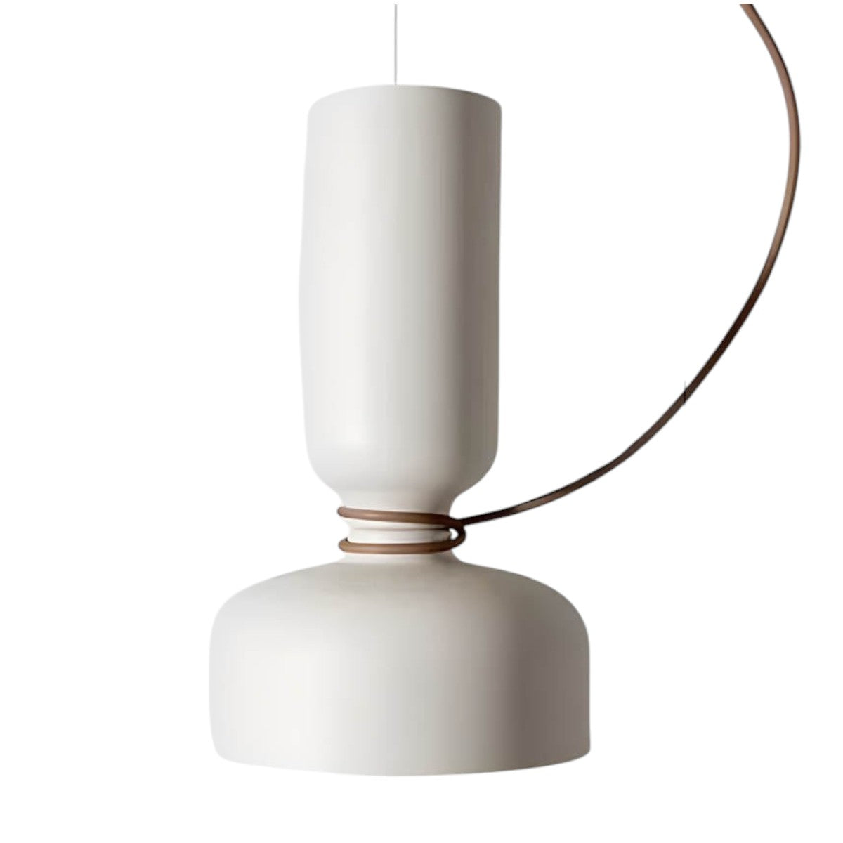 Suspension Orlee – Design Géométrique Moderne en Noir Mat, Blanc & Gris