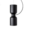 Suspension Orlee – Design Géométrique Moderne en Noir Mat, Blanc & Gris