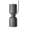 Suspension Orlee – Design Géométrique Moderne en Noir Mat, Blanc & Gris