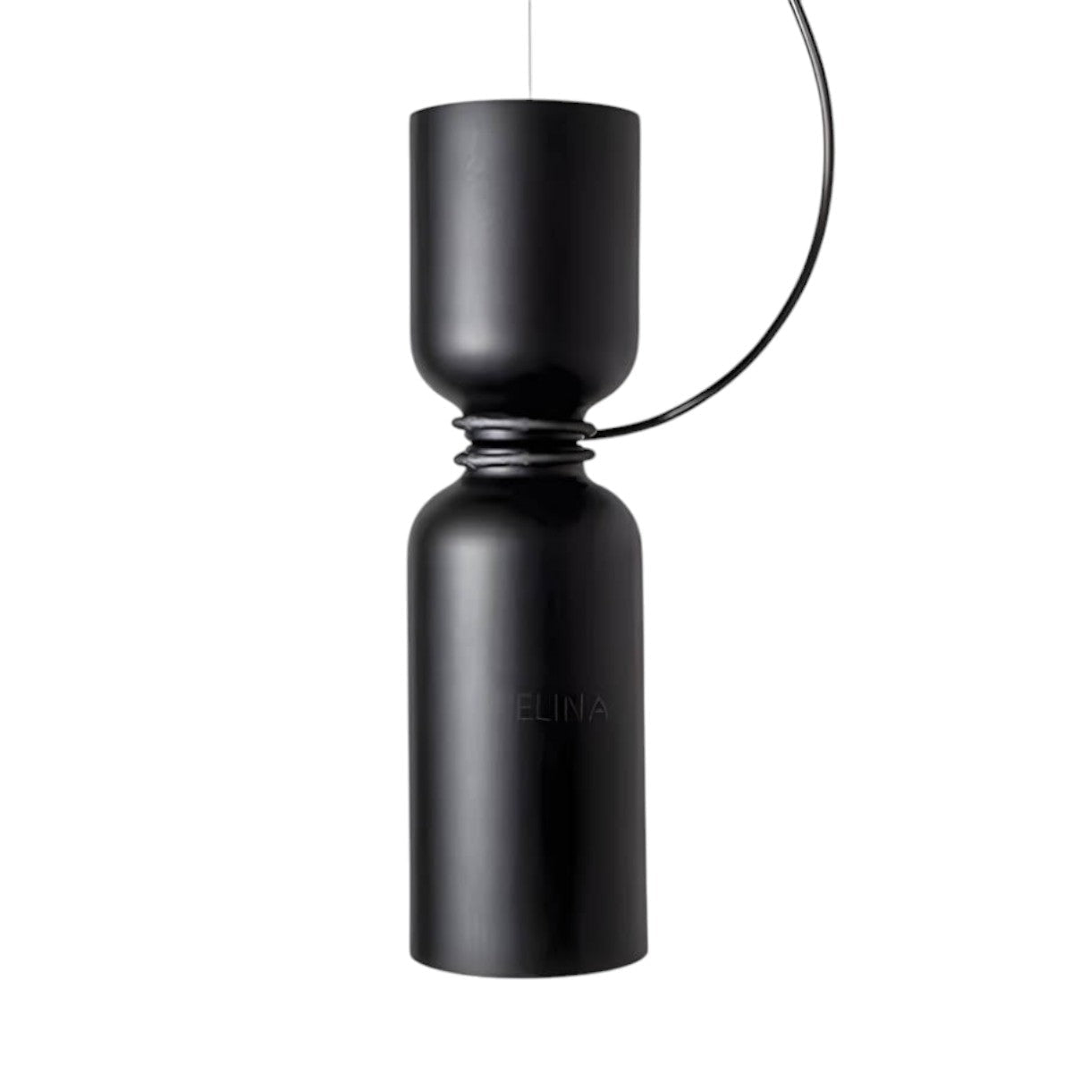 Suspension Orlee – Design Géométrique Moderne en Noir Mat, Blanc & Gris