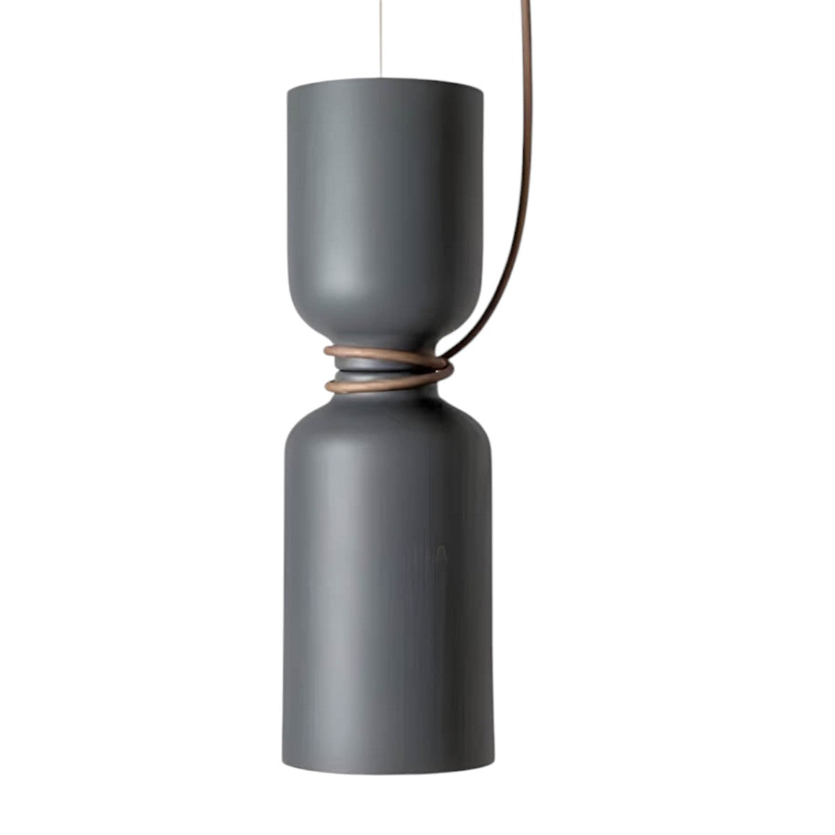 Suspension Orlee – Design Géométrique Moderne en Noir Mat, Blanc & Gris