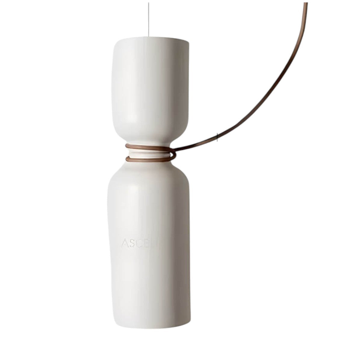Suspension Orlee – Design Géométrique Moderne en Noir Mat, Blanc & Gris