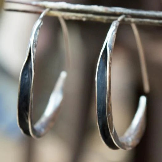 Boucles d'oreilles simples grands cercles – Luna