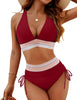 Bikini Corrigeant Femme | Maillot de Bain Taille Haute avec Contrôle du Ventre