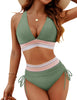 Bikini Corrigeant Femme | Maillot de Bain Taille Haute avec Contrôle du Ventre