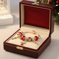 FROSTLET – Bracelet charm en sucre d'orge festif avec chaîne en argent réglable