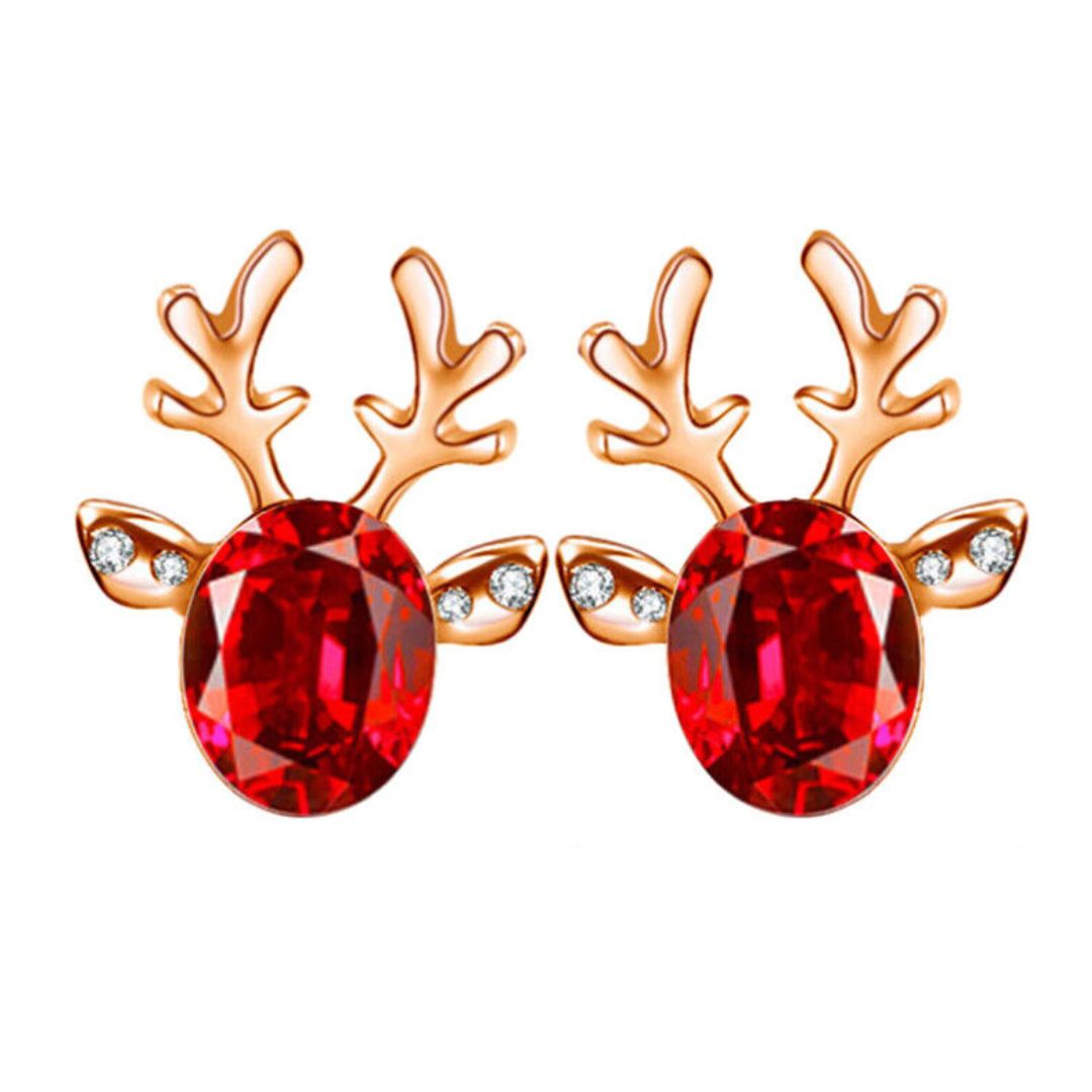 Boucles d'oreilles renne de Noël