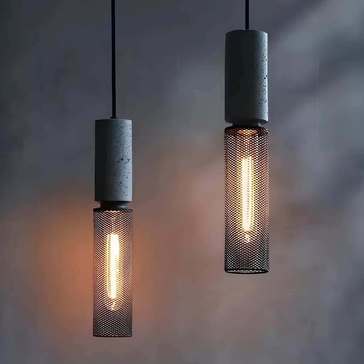Suspension en Béton Shane – Design Industriel Moderne pour Intérieurs Stylés