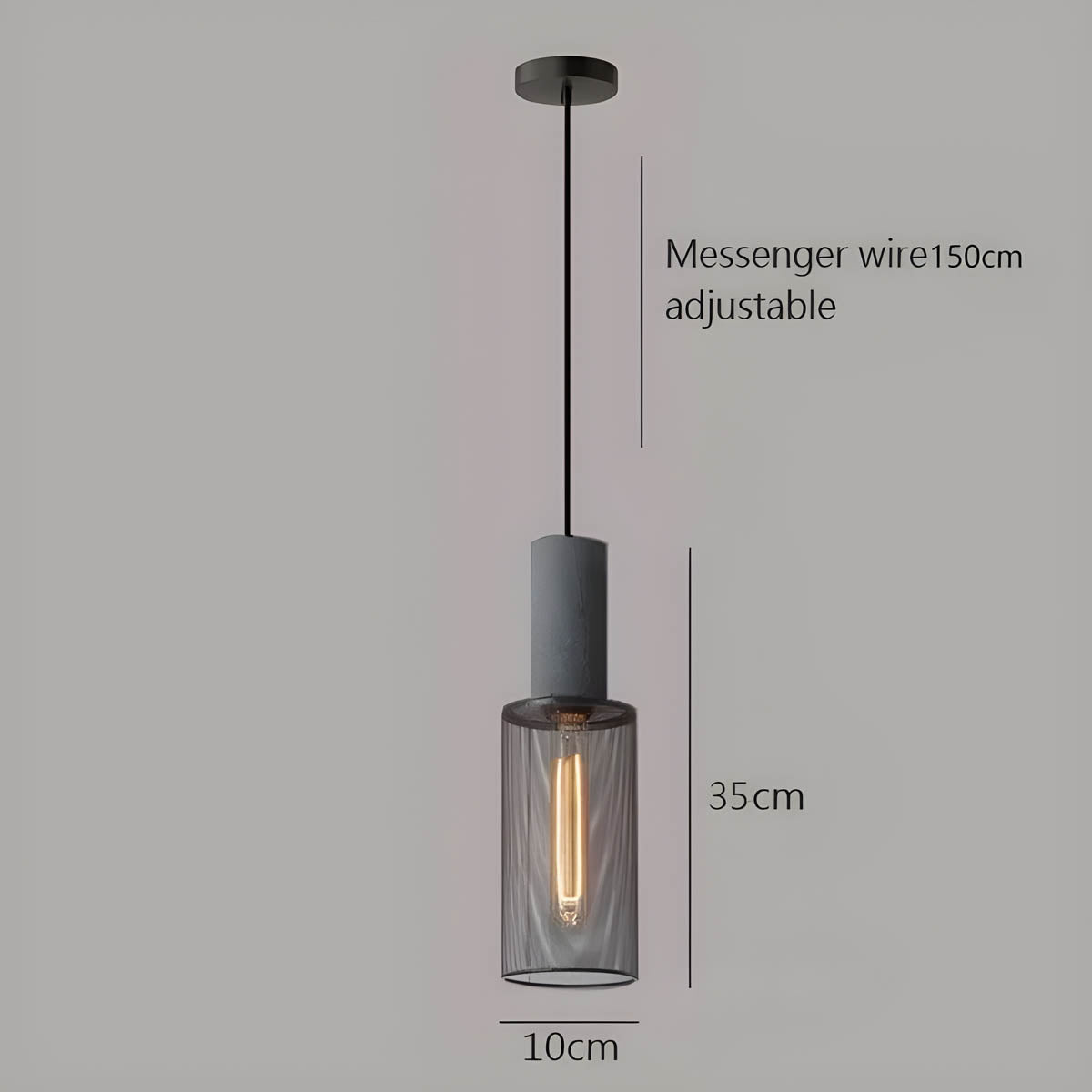 Suspension en Béton Shane – Design Industriel Moderne pour Intérieurs Stylés