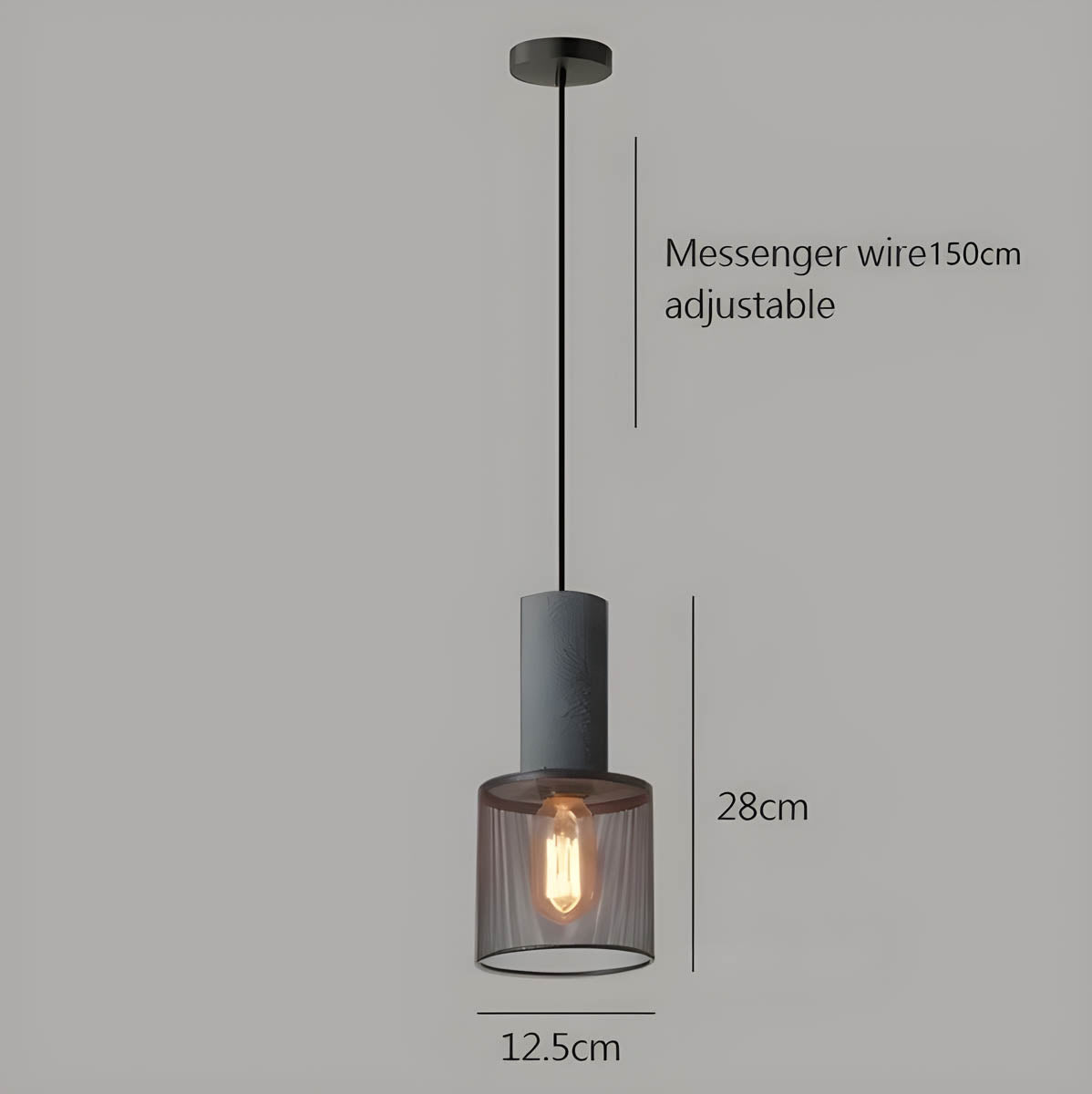 Suspension en Béton Shane – Design Industriel Moderne pour Intérieurs Stylés