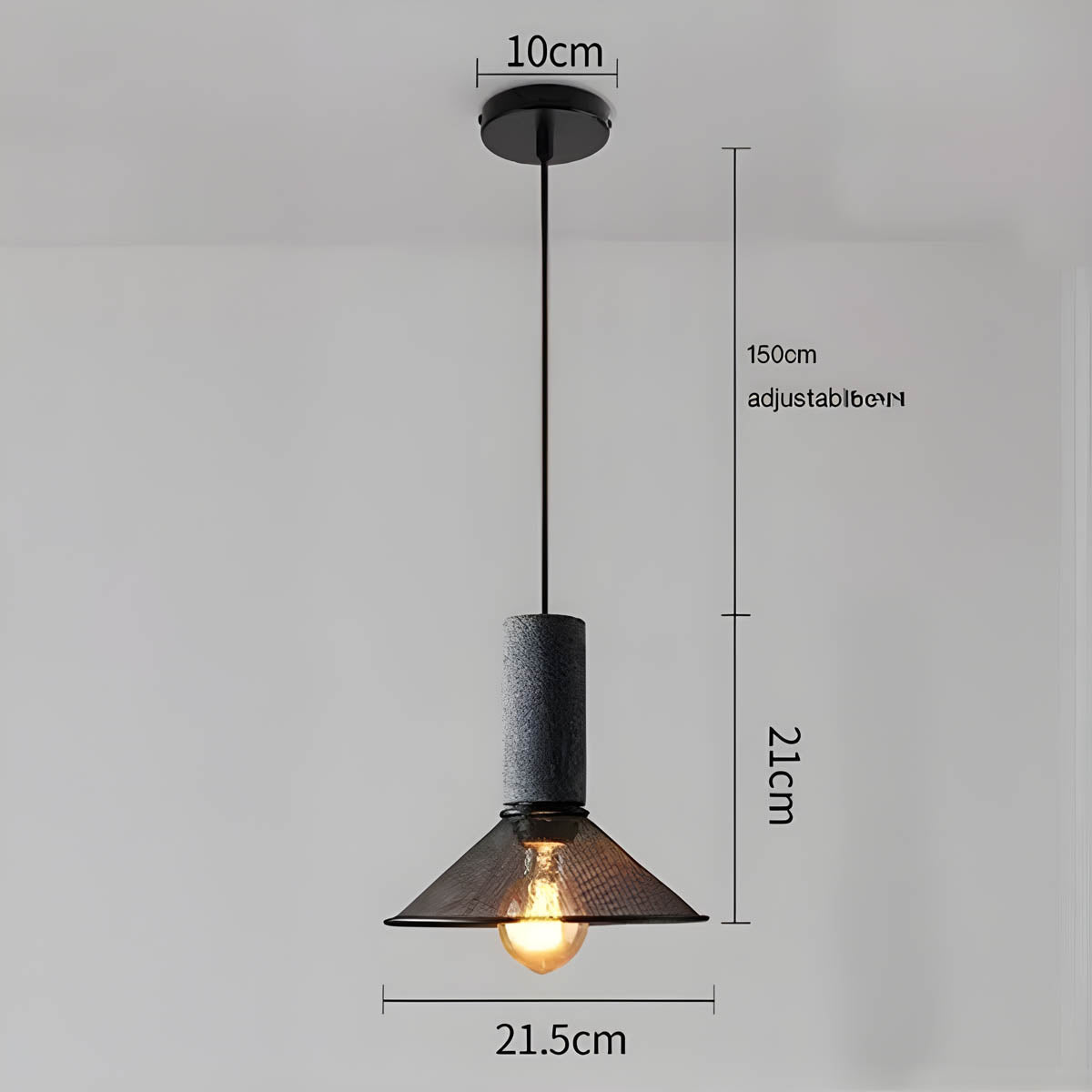 Suspension en Béton Shane – Design Industriel Moderne pour Intérieurs Stylés