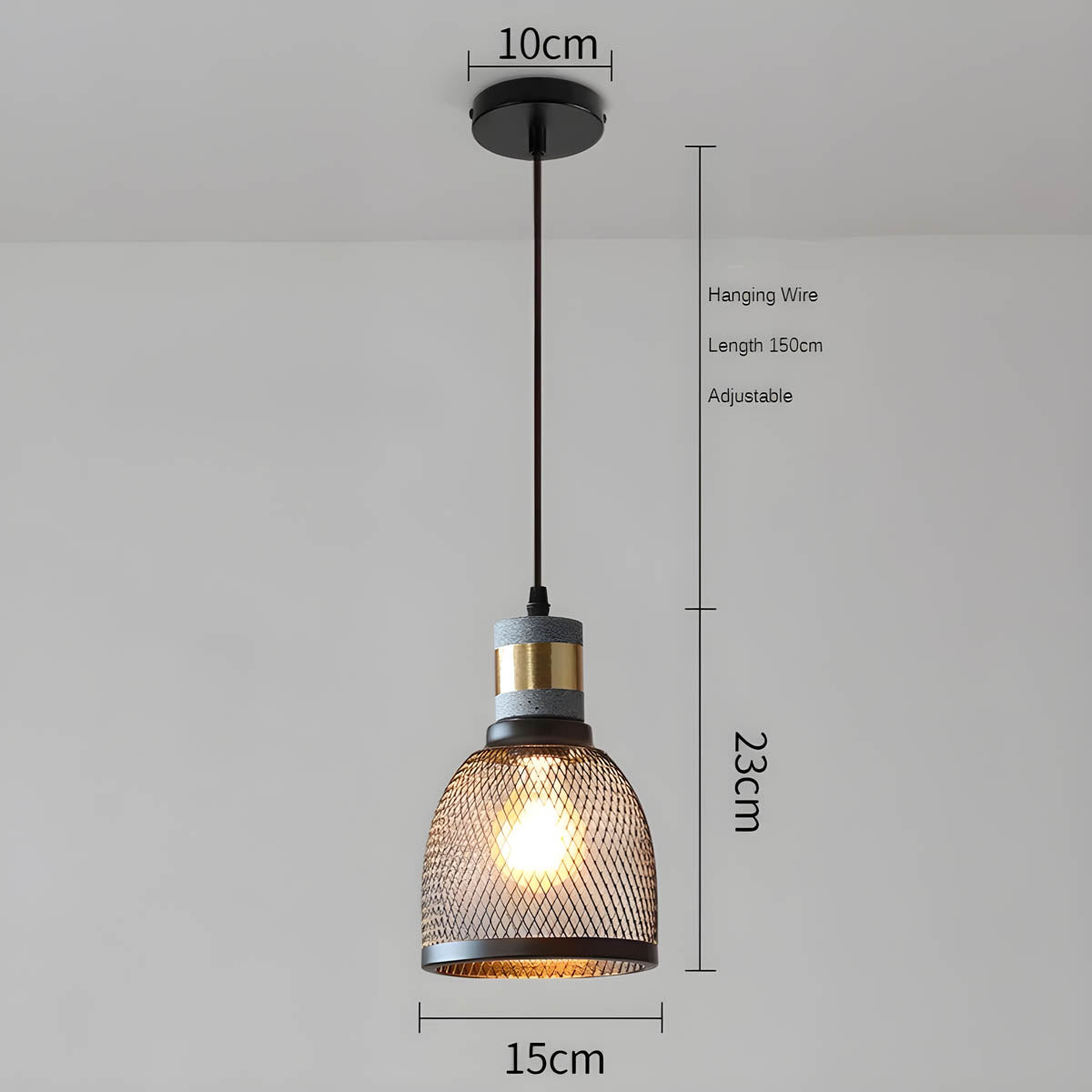 Suspension en Béton Shane – Design Industriel Moderne pour Intérieurs Stylés