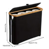 Panier de rangement élégant pour papier toilette LuxeNest | Support pliable stylé avec couvercle pour une salle de bain organisée et élégante