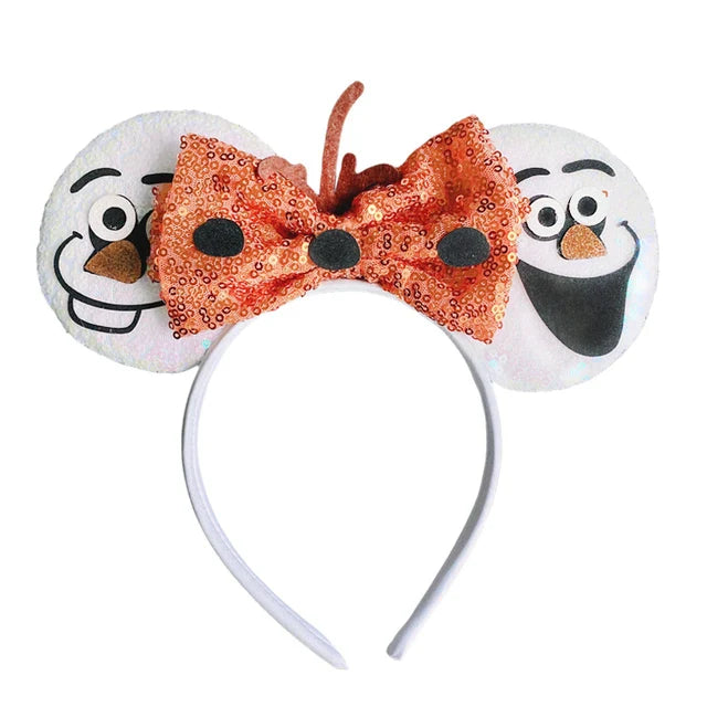 Accessoires de cheveux Frozen – Bandeaux Elsa et Anna avec oreilles de Mickey Mouse pour filles