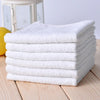 10 Pièces Serviettes de Visage en Coton Doux Blanc Hôtel