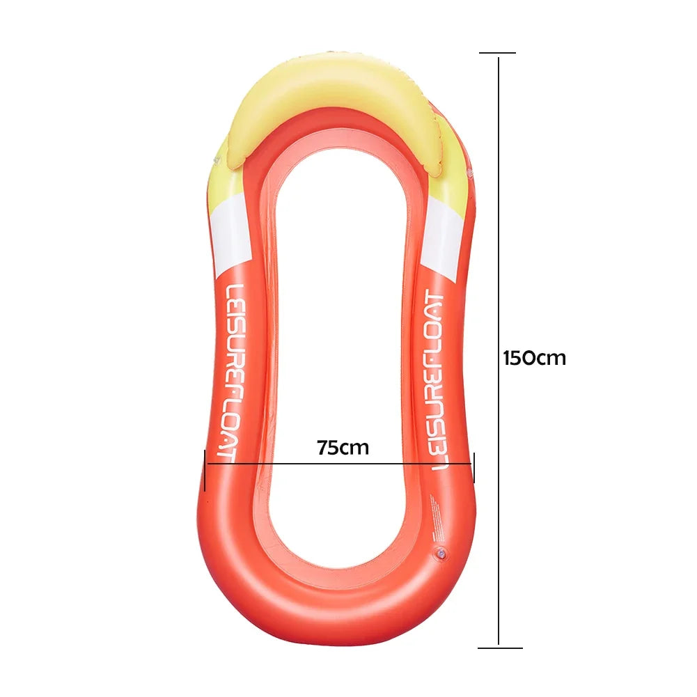 Hamac Aquatique Gonflable de Luxe - Lit Flottant Confortable pour Piscine et Plage