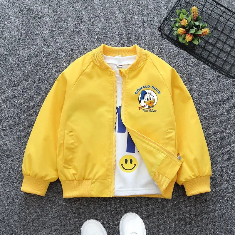 Veste pour bébé avec imprimé Donald Duck – Veste parfaite pour le printemps et l'automne