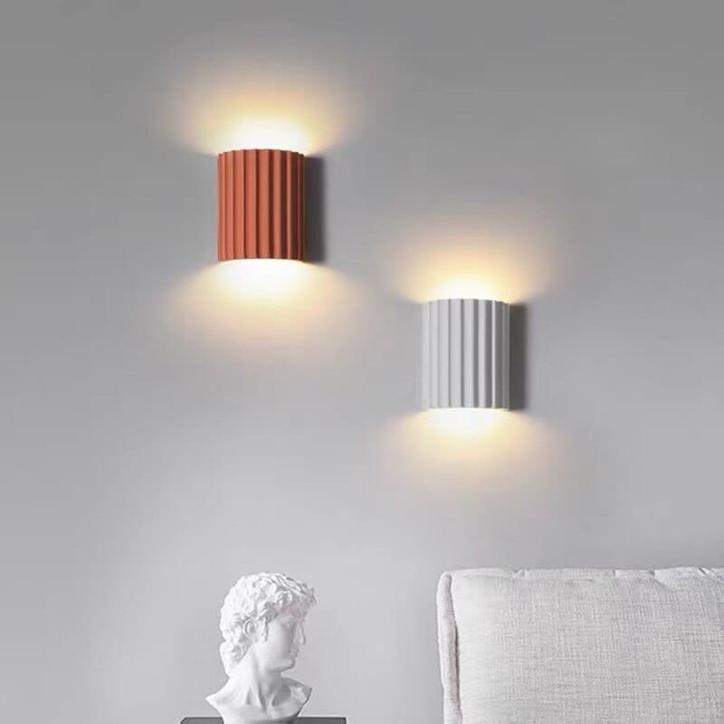 Applique Murale Ondulée Moderne – Design en Résine Élégant Haut & Bas