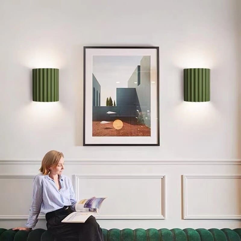 Applique Murale Ondulée Moderne – Design en Résine Élégant Haut & Bas